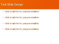 Leathery Orange PowerPoint Template text slide design